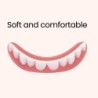 Silicone cosmetic denture - upper / lower bracesTeeth Whitening