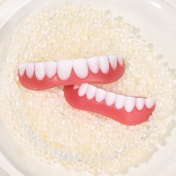 Silicone cosmetic denture - upper / lower bracesTeeth Whitening