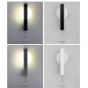 Modern LED wall lamp - with switch - round - square - 6WWall lights