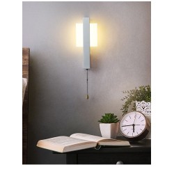 Modern LED wall lamp - with switch - round - square - 6WWall lights