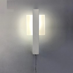 Modern LED wall lamp - with switch - round - square - 6WWall lights