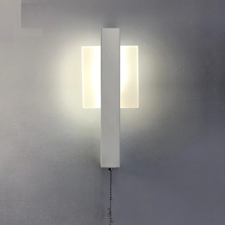 Modern LED wall lamp - with switch - round - square - 6WWall lights