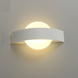 Modern LED wall lamp - square / round - 4WWall lights