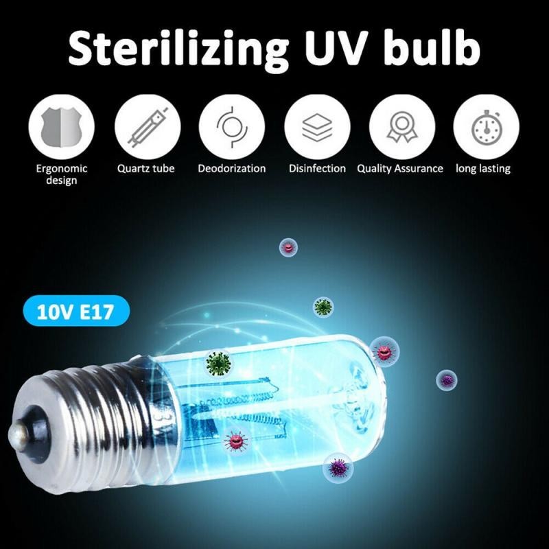 Sterilizing UV bulb - disinfection light - with ozone - E17Bulbs Sterilizing UV bulb - disinfection light - with ozone - E17Bulbs