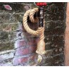 Industrial pipe - vintage wall lamp with hemp ropeWall lights