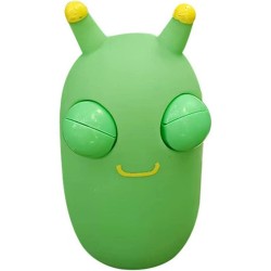 Popping eye - green worm - squeeze toy - stress relief toyToys