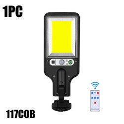 Solar street light - motion sensor - remote control - IP65 waterproof - LED - COBStreet lighting