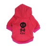 Warm hoodie - for dogs / cats - skull printed - KILLER letteringCats
