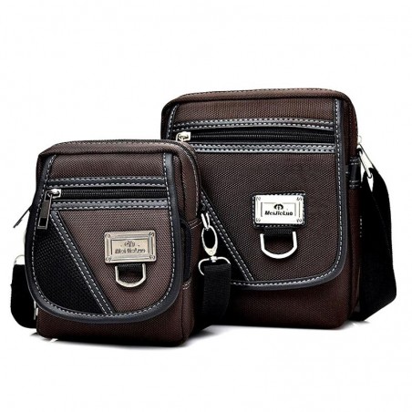 Trendy shoulder bag - with flap / zippers / pocketsBags