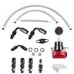 Universal fuel pressure regulator - oil gauge - adjustable hoseDiagnosis