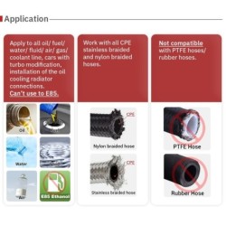 Universal hose end fitting - oil / fuel swivel - adapterTools & maintenance