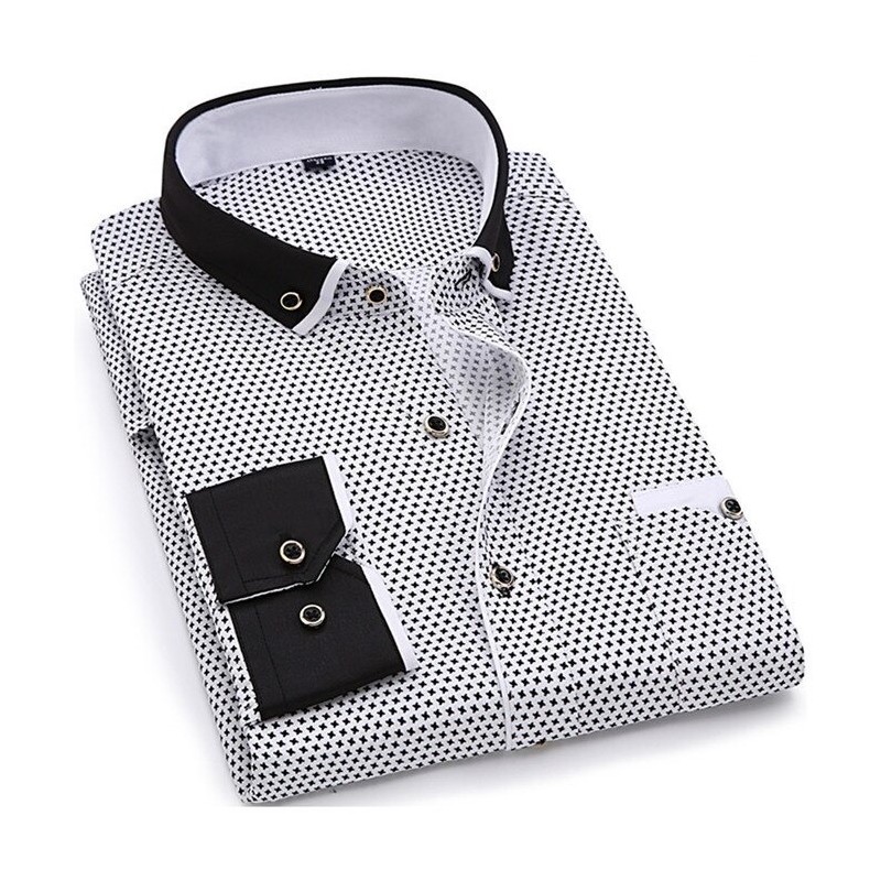 Classic long sleeve shirt - fashion print - Slim FitT-shirts Classic long sleeve shirt - fashion print - Slim FitT-shirts