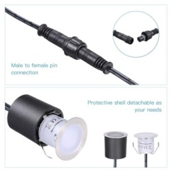 Recessed LED deck lights - outdoor - IP67 waterproof - DC12V - 16 piecesLights & lighting