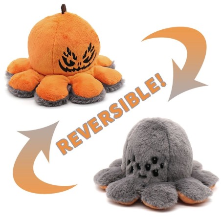 Reversible big spider - pumpkin - double-sided plush toyCuddly toys