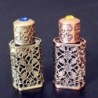 Retro metal perfume bottle - with crystal - Arabic style - 3mlPerfumes