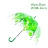 Transparent colorful umbrella - long handle - maple leavesOutdoor & Camping