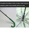 Transparent colorful umbrella - long handle - maple leavesOutdoor & Camping