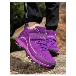 Winter suede boots - ankle length - waterproof - non-slipShoes