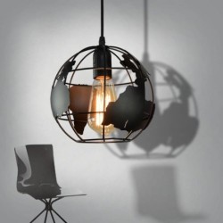 Modern iron ceiling lamp - globe-shaped - 60WCeiling lights