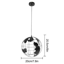 Modern iron ceiling lamp - globe-shaped - 60WCeiling lights