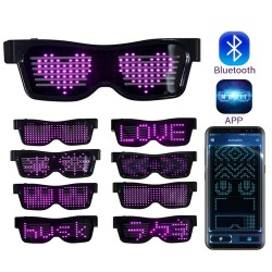 LED party glasses - App / manual control - USB - BluetoothParty
