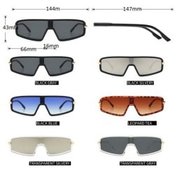 Cat eye sunglasses - oversized - one piece flat top - UV400 - unisexSunglasses