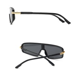 Cat eye sunglasses - oversized - one piece flat top - UV400 - unisexSunglasses