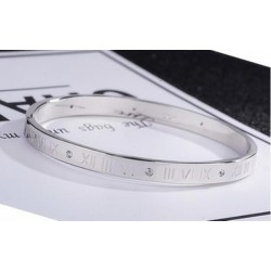 Elegant bracelet - hollow out lucky Roman numerals - titanium steel - unisexBracelets