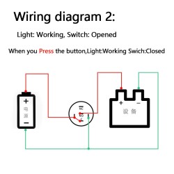 Black push button switch LED - waterproof - momentary self-reset - 12mm / 16mm / 19mm / 22mm - 5V / 12V / 220VSwitches