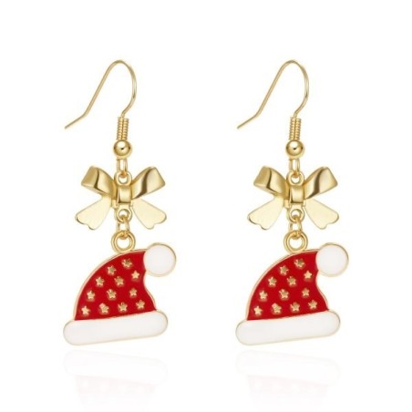 Decorative Christmas earrings - snowflake - SantaEarrings