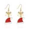 Decorative Christmas earrings - snowflake - SantaEarrings