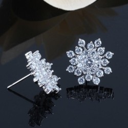 Exclusive crystal snowflake earringsEarrings