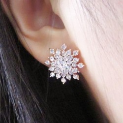Exclusive crystal snowflake earringsEarrings