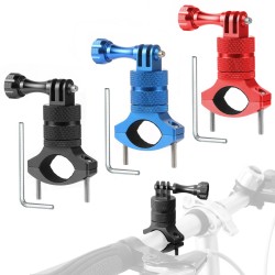 Bicycle / motorcycle handlebar mount - metal clamp - camera holder - 360 swivel - for GoPro camerasMounts