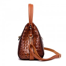 Elegant shoulder bag - crocodile skin patternHandbags