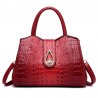 Elegant shoulder bag - crocodile skin patternHandbags