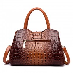 Elegant shoulder bag - crocodile skin patternHandbags