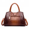 Elegant shoulder bag - crocodile skin patternHandbags