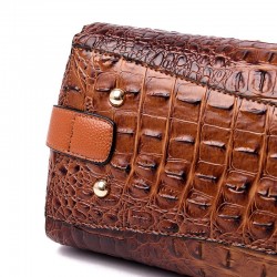 Elegant shoulder bag - crocodile skin patternHandbags