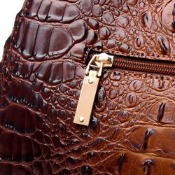 Elegant shoulder bag - crocodile skin patternHandbags