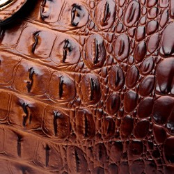 Elegant shoulder bag - crocodile skin patternHandbags