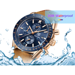 BENYAR - sports Quartz watch - waterproof - leather strapWatches