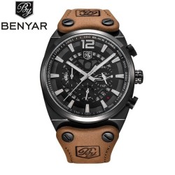 BENYAR - sports Quartz watch - waterproof - leather strapWatches