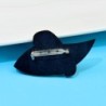 Lady in black hat - broochBrooches