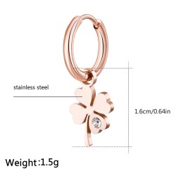 Four leaf clover / crystal - earringsEarrings
