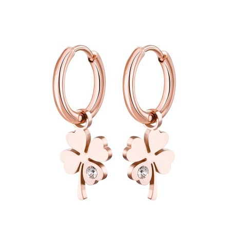 Four leaf clover / crystal - earringsEarrings