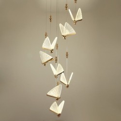 Modern ceiling lamp - colorful butterflyCeiling lights