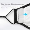 Protective face / mouth mask - PM25 activated carbon filter - air valve - reusableMouth masks
