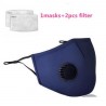 Protective face / mouth mask - PM25 activated carbon filter - air valve - reusableMouth masks
