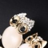 Double owl brooch - opal / crystalsBrooches